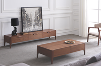 Meuble TV au sol Console multimédia Meuble de table Meuble de salon moderne Meuble TV Meuble TV Panneau de maison de haute qualité 1 Set