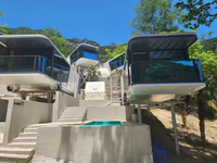 Capsule spatiale préfabriquée moderne extensible et intelligente pour immeuble de bureaux ou hôtel