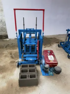 Cement Block Making Machine Semi Automatic Concrete Block Making Machine For Small Business Idea