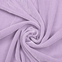 Tissu en velours de soie 100% uni, couleur unie, doux, teinture naturelle, matériau en velours de soie de luxe pour robe femme