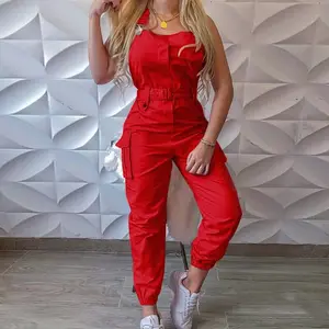 2022 Women American Clothing Fashion Summer Bodycon Jumpsuits Pants Girls' Winter Clothes One Piece Jumpsuits For Ladies