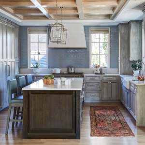 High End Luxury <b>Modern</b> <b>Kitchen</b> Cabinet for Villas Minimalist Design Lacquer Finish - Product Image 3