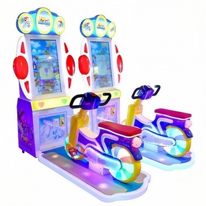 Simulateur de course 2 joueurs en fer et plastique, machine de jeu à monnayeur/billets avec tickets, jeu vidéo d'arcade, équipement de divertissement - Product Image 5