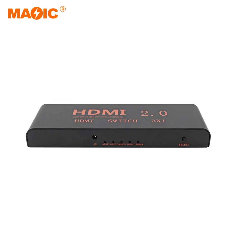 4K60HZ High Quality 4k 2.0 HDMI Switch 3 in 1 out HDMI Switcher 3X1 Switch with Audio