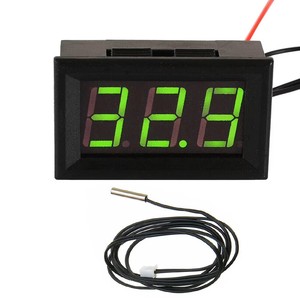 Dc 12V Mini kỹ thuật số dẫn nhiệt kế cho xe nhiệt độ màn hình Bảng điều chỉnh Meter đo phạm vi-50-110c với đầu dò nhiệt độ - Product Image 5