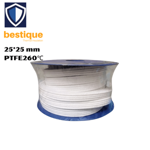 ซีลกันรั่วแบบถัก PTFE ขนาด 25*25 มม. สำหรับปั๊มไฮดรอลิก เครื่องจักรโรตารี่ และเครื่องบรรจุของเหลว  ผลิตตามสั่งจากโรงงาน - Product Image 1