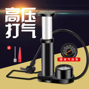 Pompe à air portable personnalisée haute pression, mini pompe à air pour vélo et véhicule électrique, pompe à pied avec aiguille pour ballon - Product Image 5