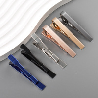 Nouvelle pince à cravate élégante en cuivre lisse pour homme, 5,5*0,65 cm, accessoire vestimentaire polyvalent pour chemise d'affaires, barrettes à cravate colorées