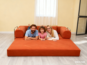 أريكة قابلة للطي متعددة الوظائف قابلة للتحويل إلى سرير مع تخزين مدمج، أثاث عصري للراحة بالجملة - Product Image 3