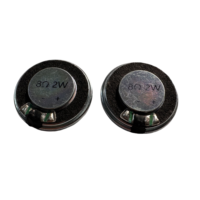 Komponen Speaker Kecil Magnet Internal Diafragma Laminasi Tahan Panas 28mm Bulat 8Ohm 2W 4Ohm 3W Suara Bagus Loudspeaker