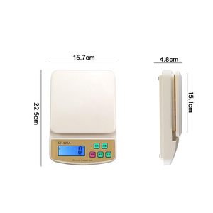 Báscula Digital de Cocina de 10 kg, Funciona con Pilas AA, Diseño Rectangular de Vinilo y Plástico ABS, Venta al por Mayor - Product Image 3