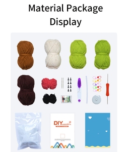Handmade Tự Làm Crochet Kit Cho Người Mới Bắt Đầu Chéo Sợi Dệt Kim Chất Liệu Len Chậu Hoa Cây Trang Trí Nội Thất - Product Image 4