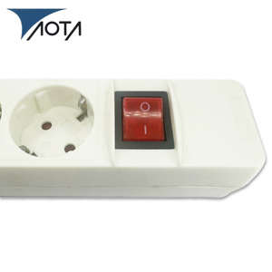 שקע חשמל תעשייתי אירופאי עם 5 שקעים, מפצל חשמל עגול עם הגנה מפני נחשולי מתח במחיר זול - Product Image 4