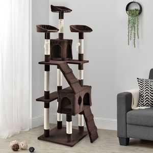 Moderno Grande Albero Tiragraffi di Lusso per Gatti, Torre Arredo con Palo Tiragraffi per Gattini, <span class=keywords><strong>Casa</strong></span> per Animali - Product Image 5