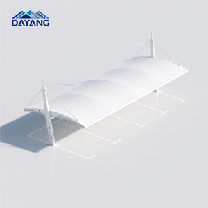 Abri de voiture à <span class=keywords><strong>structure</strong></span> membranaire personnalisable - Cadre en acier haute résistance, résistant aux UV, imperméable pour hôtels de luxe, villas, garages - Product Image 1