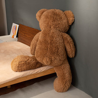 Ours en peluche personnalisé avec logo, taille 1m, super doux, avec doublure en maille, cadeau idéal pour fille, directement de l'usine
