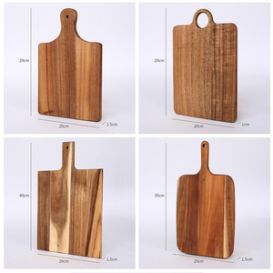 <span class=keywords><strong>Tagliere</strong></span> in Legno Massello di Acacia per Pizza, Bistecca e <span class=keywords><strong>Scacchi</strong></span>, Categoria Prodotti per Tagliare e Servire - Product Image 4