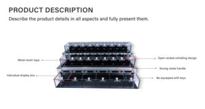 Akrilik PVC Lüks Evcil Hayvan Kafesi 3 Katmanlı Şeffaf Vitrinli Sürüngen Teraryumu Yılanlar Kertenkeleler Geckolar Küçük Hayvanlar Sergiye Uygun Siyah - Product Image 2