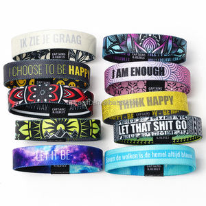 สายรัดข้อมือยืดหยุ่นได้ทั้งสองด้านพิมพ์ซับลิเมชันแบบกำหนดเองมีป้ายกำไลแท็ก NFC - Product Image 2