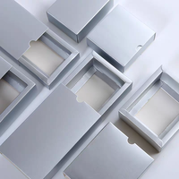 Silber karton Faltbare Auszieh schublade Kleine Menge für kosmetische Verpackungs schachtel