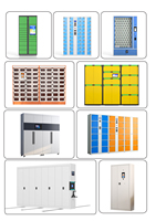 Casier de livraison de colis intelligent à verrouillage électronique sans contact, armoire de retrait automatique en libre-service, sécurisé et pré-assemblé
