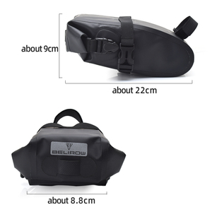 Sac de vélo imperméable Mountain Land sous le siège Selle de vélo Pack de vélo sous le siège Vélo de route poche Sacoches de selle de vélo - Product Image 3