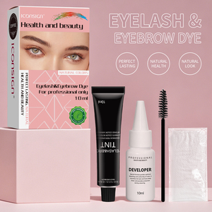 Tinte de Henna Vegano Personalizado con Logotipo, Color Marrón Híbrido para Pestañas y Cejas, Kit de Tinte de Pigmento de Henna para Cejas y Pestañas de Larga Duración - Product Image 3