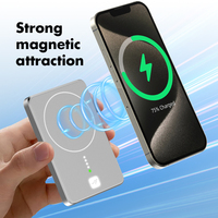 Batterie externe magnétique sans fil 5000 mAh avec écran E-Ink, chargeur portable à charge rapide 22,5 W