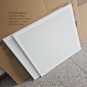 Vinyl Faced <strong>PVC</strong> <strong>Ceiling</strong> Plasterboard <strong>Panels</strong> 2x2 <strong>Grid</strong> Square Fireproof Heat Insulation Moisture-Proof Hotels Malls Gyms <strong>Grid</strong> - Product Image 4