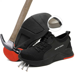 Meilleures Chaussures de Sécurité Blindées Unisexe, Bottes de Travail Tendance à Embout en Acier, Robustes, Antidérapantes, Mi-Montantes pour l'Extérieur et la Construction - Product Image 1