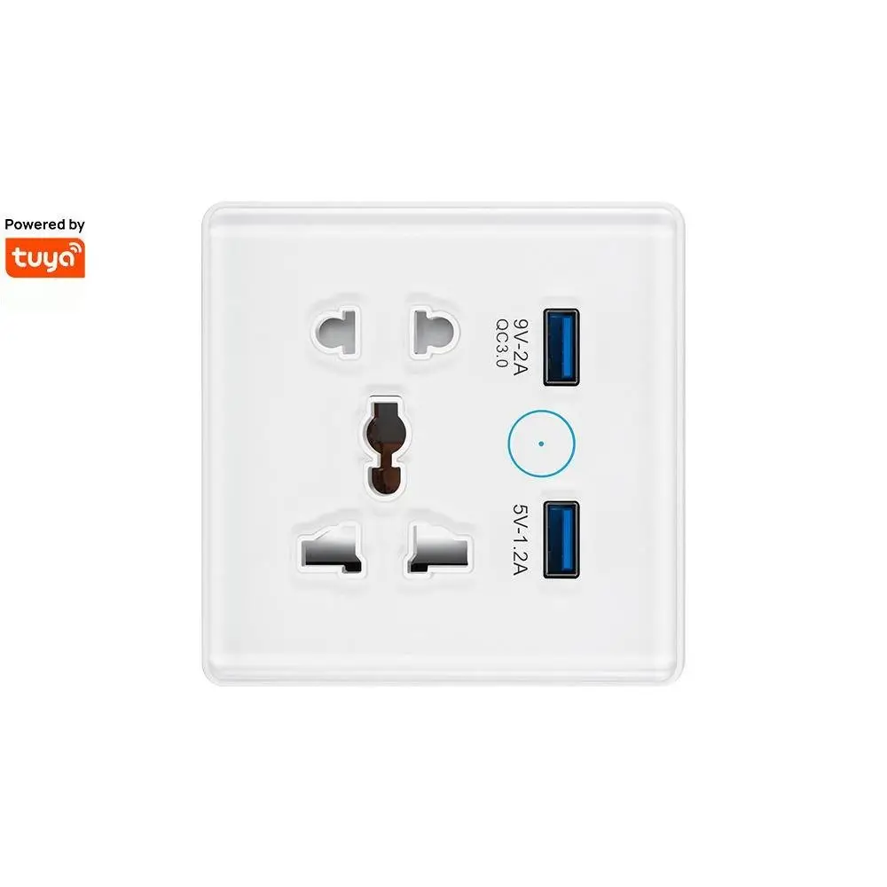 100-240V tuya phổ CN EU Anh không dây Ổ cắm điện 13A Wifi + Bluetooth thông minh USB ổ cắm cho nhà thông minh HomeKit
