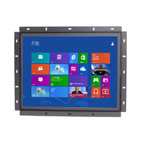 Moniteur à écran tactile d'ordinateur Lcd à cadre ouvert boîtier métallique industriel intégré 15 "17" 19 "22" pouces USB noir pour 4:3 d'affaires