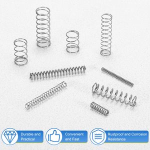 Customize Stainless Steel Small Mini Button Switch Galvanized <b>Refill</b> Spiral Coil Ballpoint <b>Pen</b> Compression Springs - Product Image 6