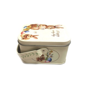 Boîte en métal rectangulaire pour gâteaux, bijoux, cadeaux, biscuits - Product Image 4