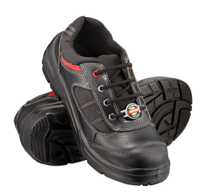 Zapatos de seguridad con punta de acero de cuero genuino, con cordones, antiaplastamiento, botas de construcción con suela de goma duradera para uso industrial. - Product Image 2