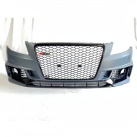 Vente en gros d'usine - Kit carrosserie style RS4 noir brillant - Pare-chocs avant - Grille pour Audi A4 B8 2008-2012