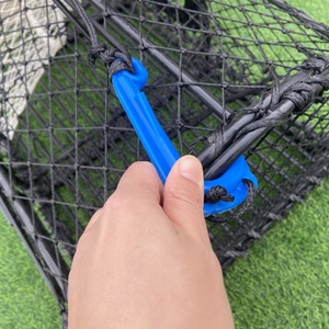 Grande cage de pêche au crabe et à l'anguille Matériau en filet HDPE et PE avec pot à crabe à cadre en acier - Product Image 6
