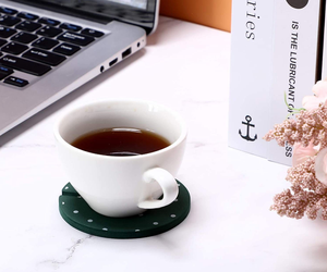 6 Piece DIY Potted Cup Pad Round Heat Insulation Non Pad Decorative Coasters <b>Cactus</b> With Flower <b>Pot</b> Holder - Product Image 6