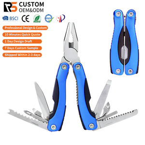 OEM Large-size 420 Stainless Steel Blade Aluminum Handle Folding Outdoor <b>Long</b> <b>Nose</b> Cutting Multitool Pliers for Camping - Product Image 1