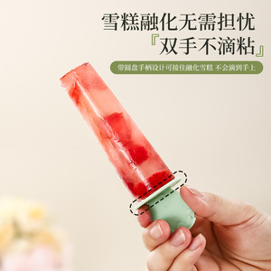 Moule à glace Panda 4 cavités avec couvercle, plastique alimentaire, pour la cuisine à domicile, fabrication de glaces maison - Product Image 5