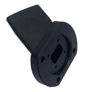 Custom CNC Milling CNC Machining Service Anodized Aluminum Angled Flange Mount Bracket, OEM Automation <b>Machinery</b> Connection - Product Image 3