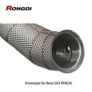 304ท่อไอเสียสแตนเลสหนา1.5มม. สำหรับ Mercedes-Benz AMG W463A G63 4.0L V8 2019 M177 - Product Image 5