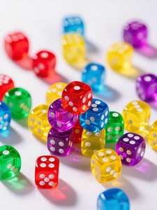 Juego de Dados Acrílicos Transparentes de Lujo Personalizados, Dados Coloridos Icónicos para Dungeons and Dragons, D&D, RPG, Pathfinder, Juego de Rol - Product Image 3