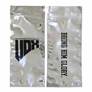 Bolsa de Mylar Plateada con Cierre Hermético de Tres Lados, Personalizada, a Prueba de Olores, para Empacar Artículos Pequeños - Product Image 3