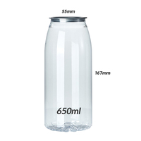 Offres Spéciales : Canettes en plastique transparentes pour boissons (soda, café infusé à froid, jus, thé au lait) – Emballage PET