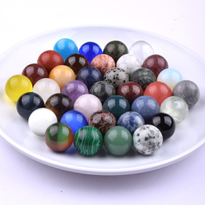 Bola de cristal natural de 20mm, amatista curativa, citrino de cuarzo rosa para rejillas y decoración de Feng Shui - Product Image 4