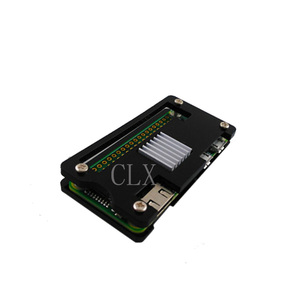Carcasa acrílica Raspberry <span class=keywords><strong>Pi</strong></span> Zero W personalizada + disipador térmico de aluminio para RPI Zero Box Cover Shell Enclosure Cases también para RPI Zero - Product Image 3