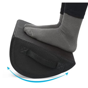 एर्गोनोमिक समायोज्य फुटरेस्ट कुशन आधा सिलेंडर गैर पर्ची पर्ची काम यात्रा घर के लिए थकान पैर आराम से राहत - Product Image 1