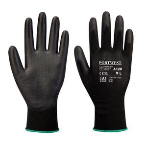 PORTWEST-Gant de paume noir polyuréthane A120BKRXS-GANTS EAN 5036108210886 - Product Image 1