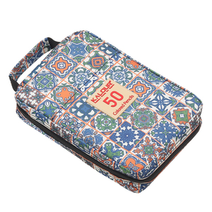 KALOUR 50 Set di matite colorate in cerniera borsa in Nylon con nucleo morbido piombo <span class=keywords><strong>e</strong></span> vibrante Multi <span class=keywords><strong>colore</strong></span> per schizzi di pittura <span class=keywords><strong>e</strong></span> colorazione - Product Image 2
